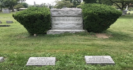 Father and mother grave stone